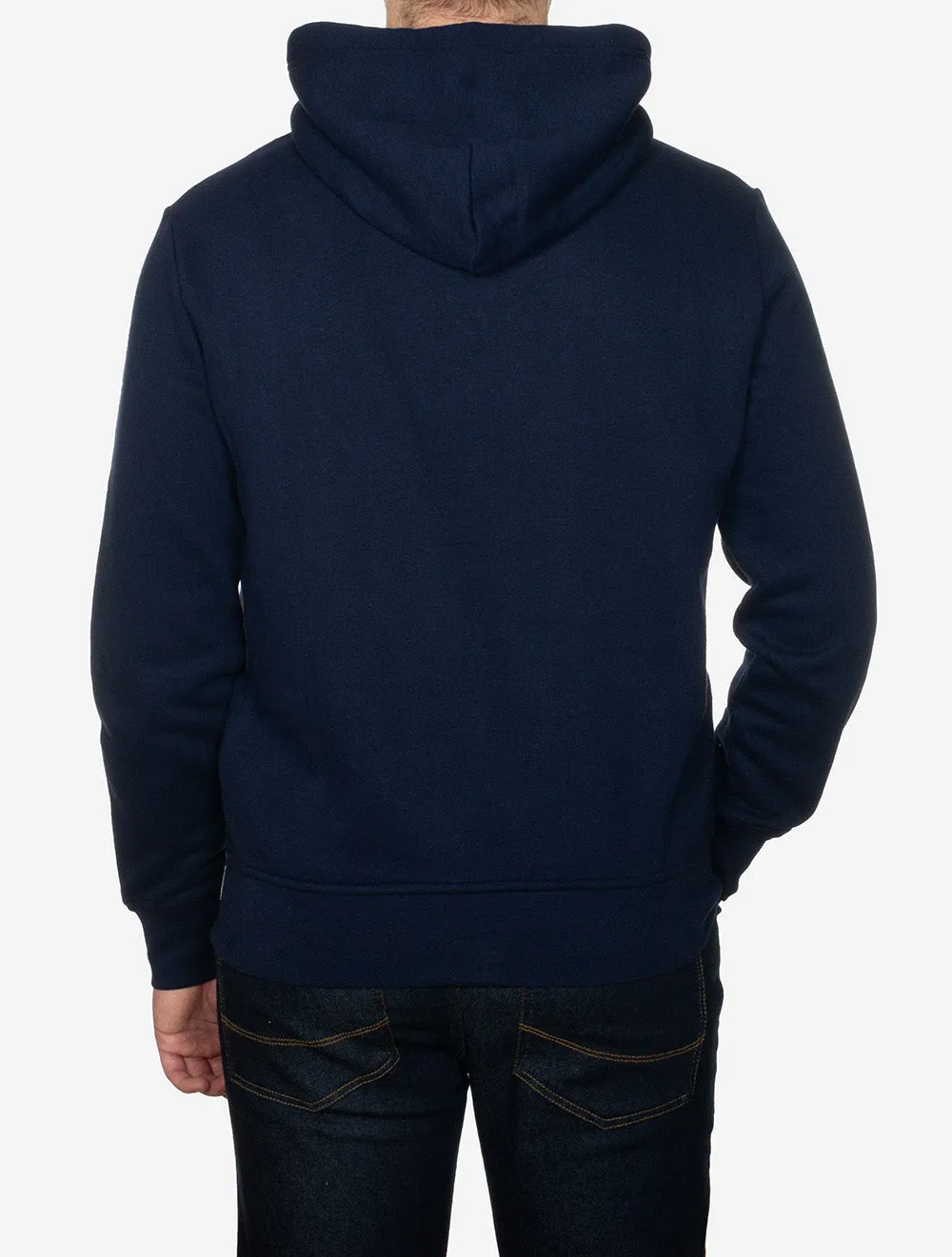 Fleece Logo Hoodie Navy