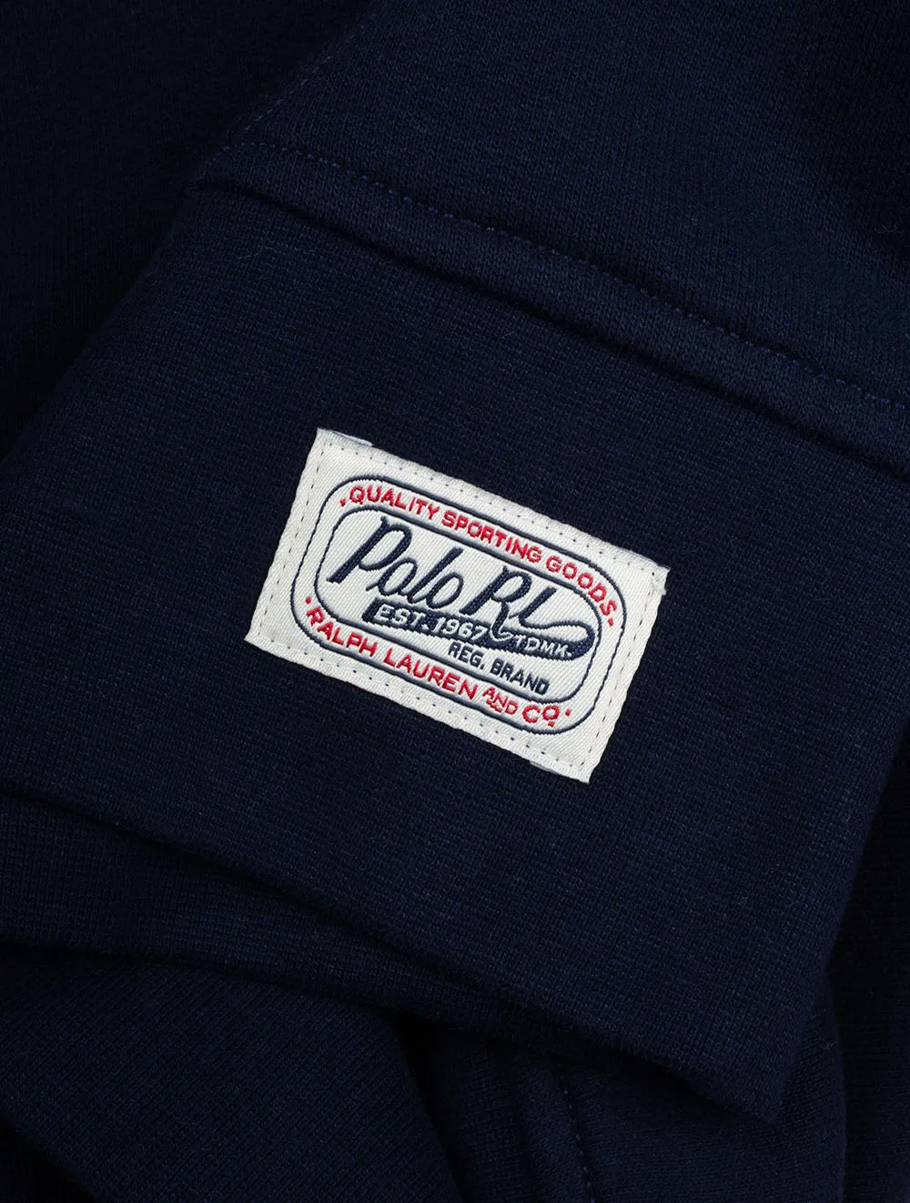 Fleece Logo Hoodie Navy