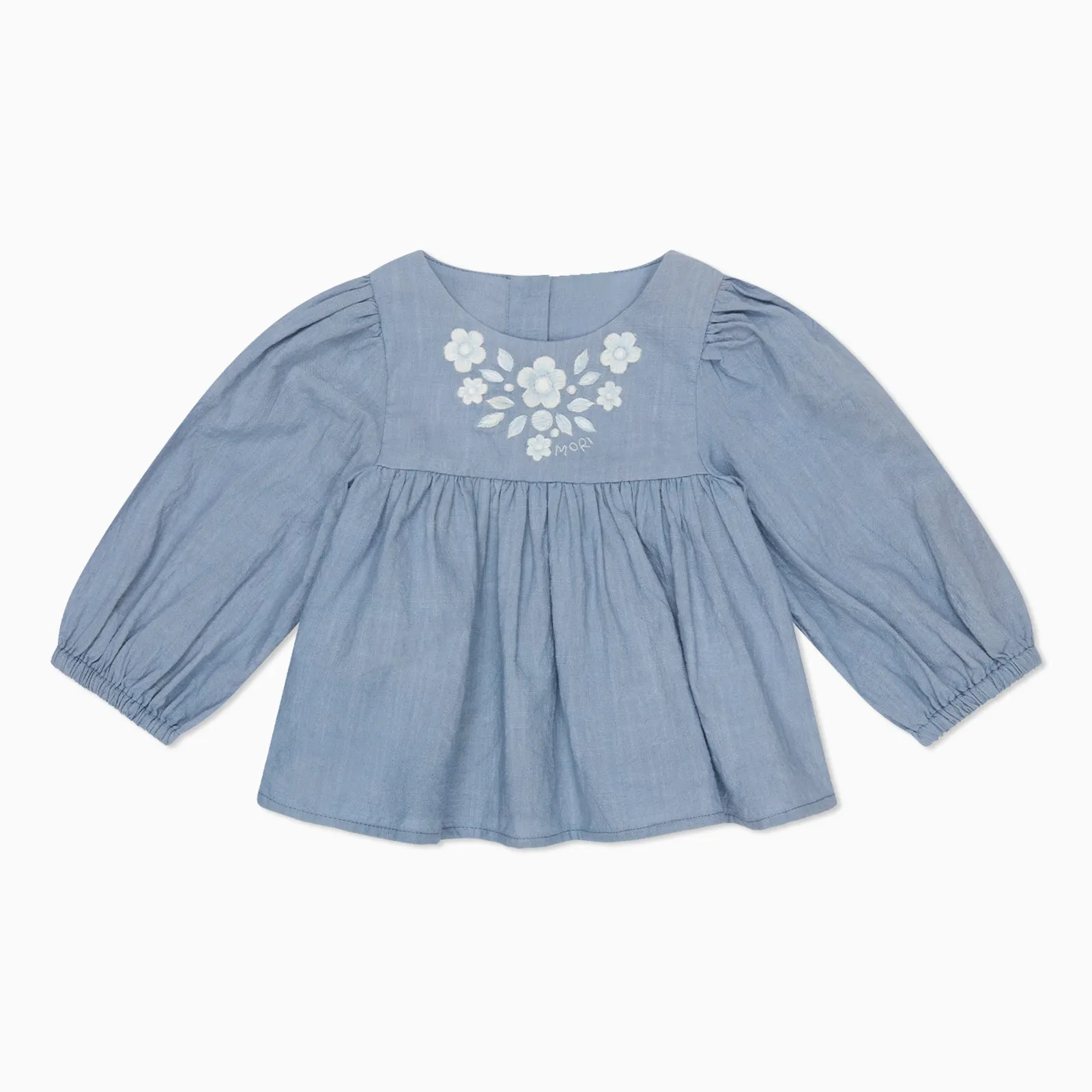 Floral Cotton Blouse & Striped Muslin Shorts Outfit