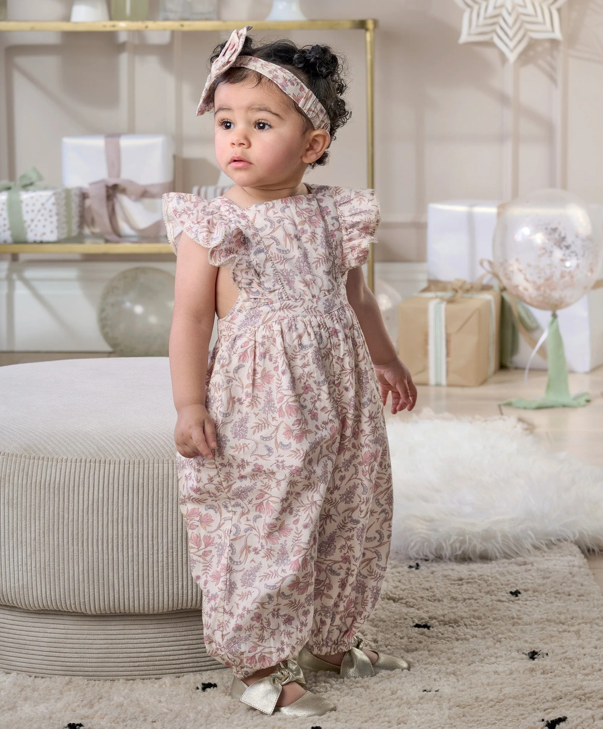 Floral Dungarees