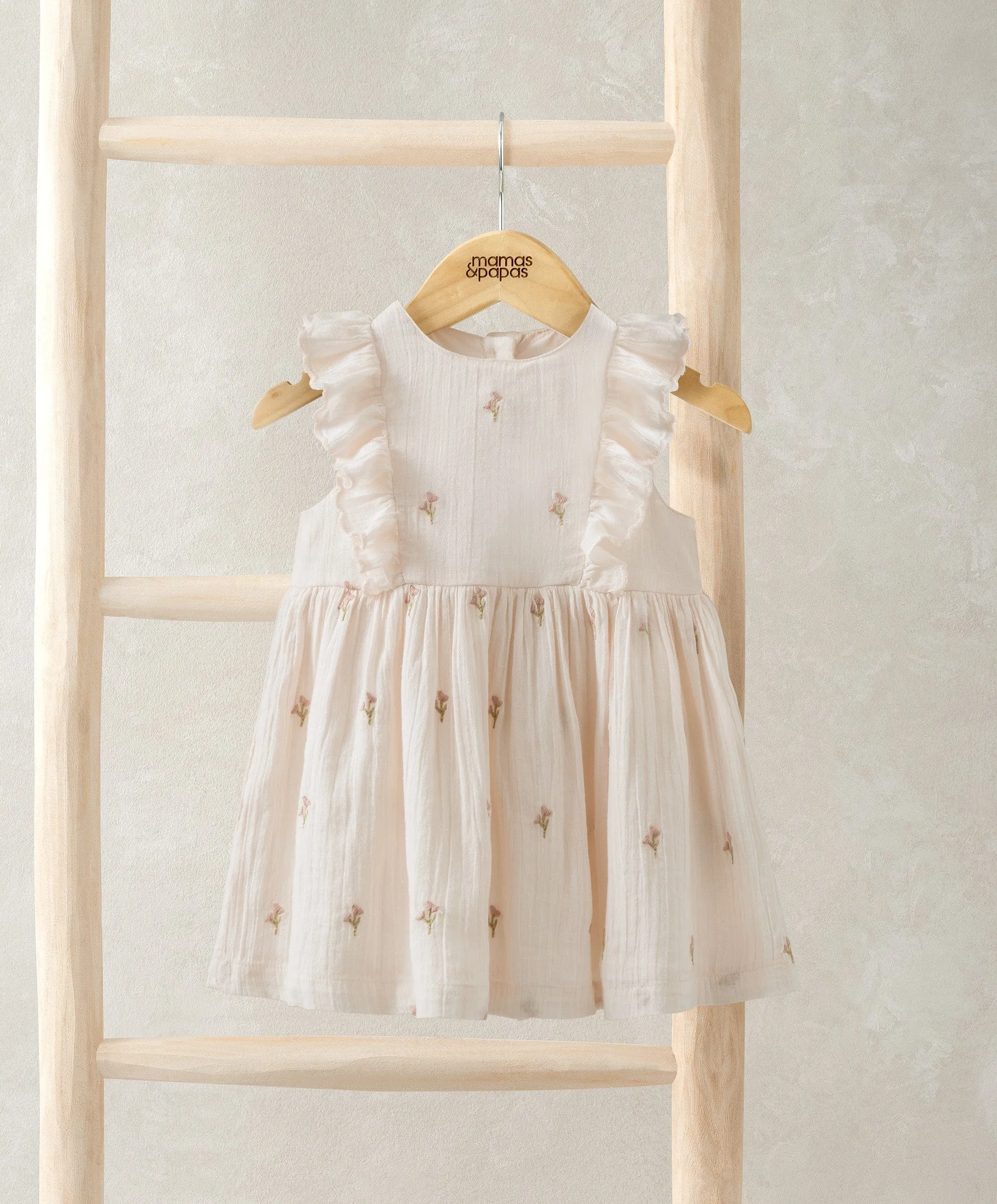 Floral Embroidered Dress Babykids Mamas & Papas