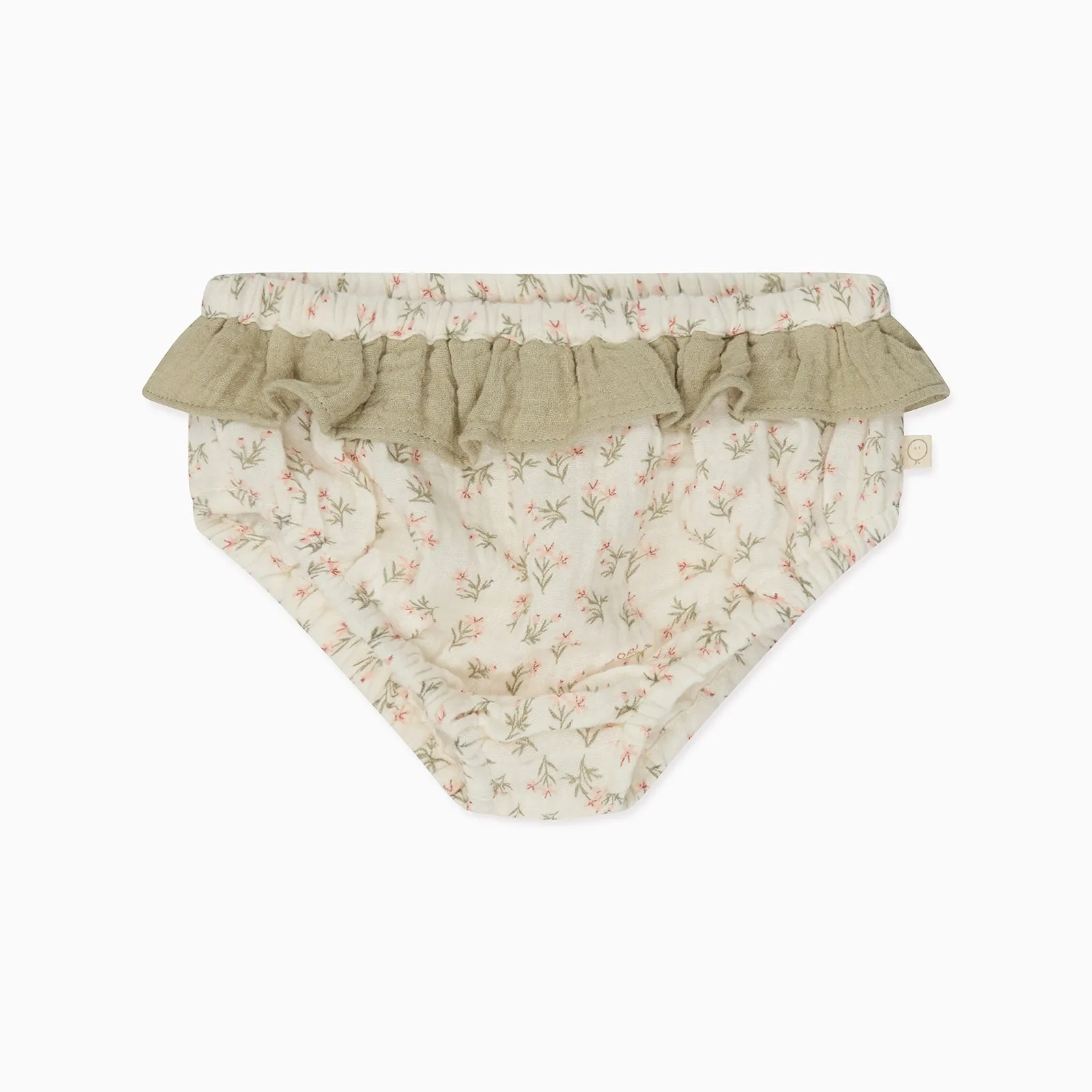 Floral Muslin Frilled Dress (& Knickers)