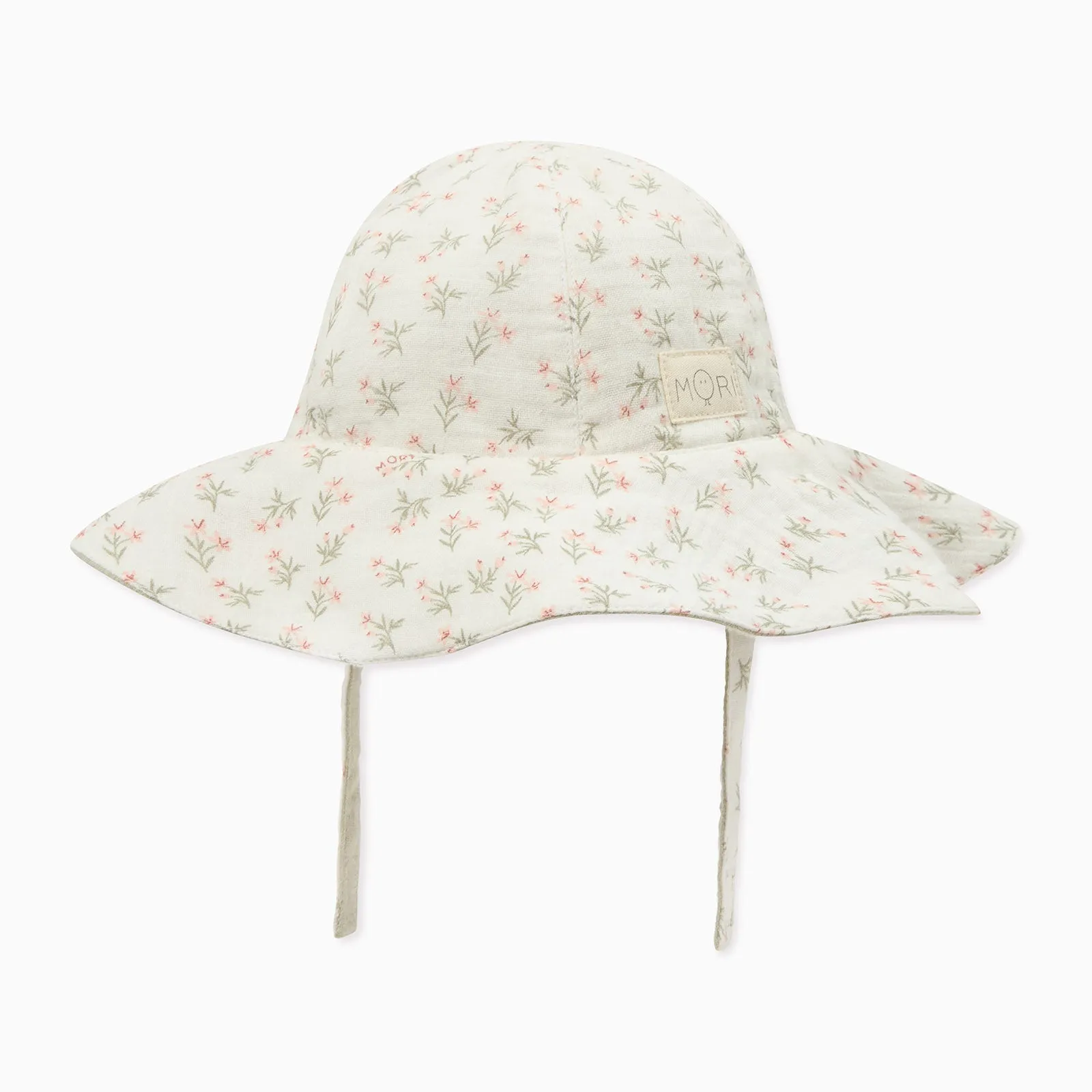Floral Muslin Reversible Floppy Hat & Bloomer Bodysuit
