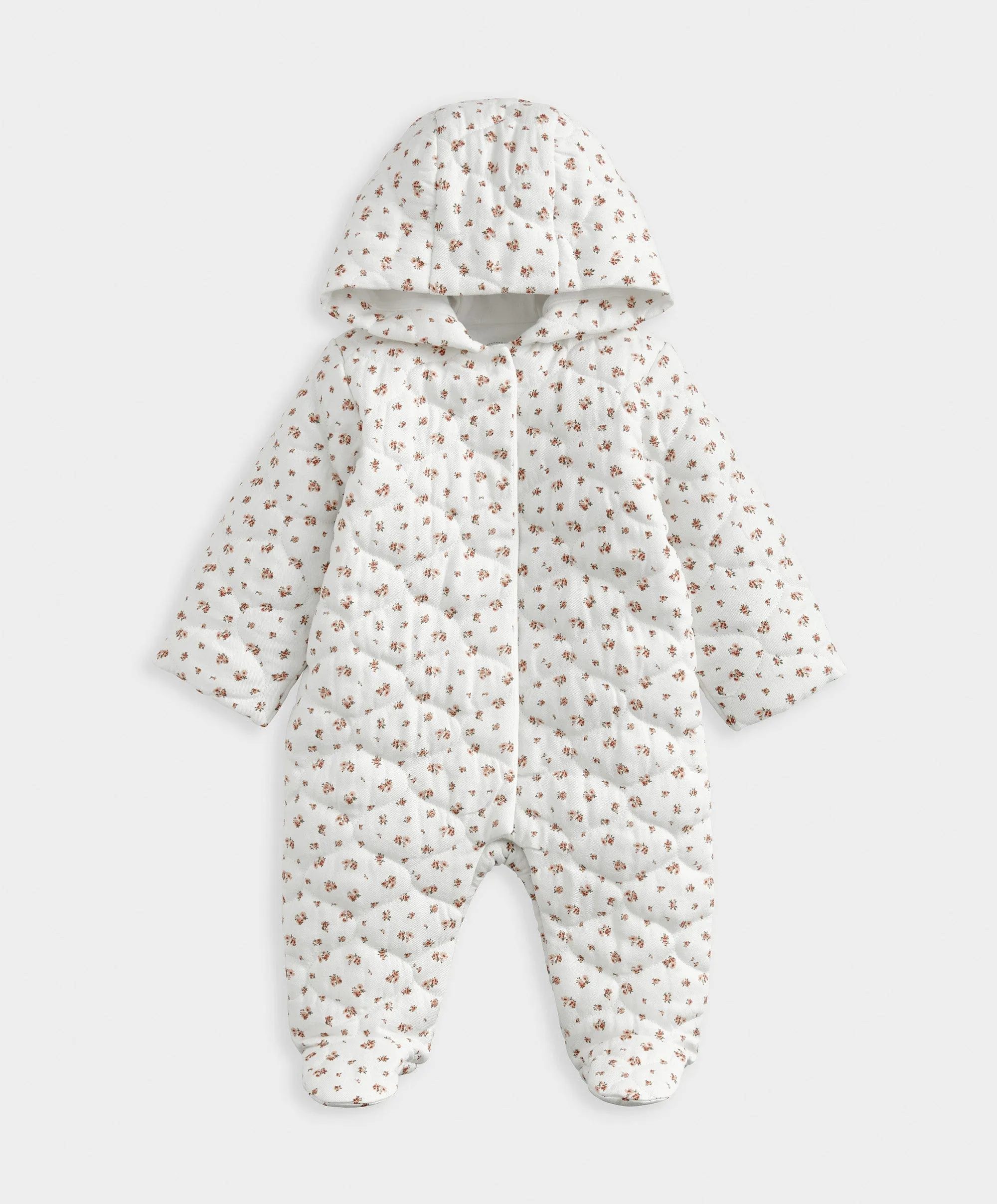 Floral Quilted Pramsuit