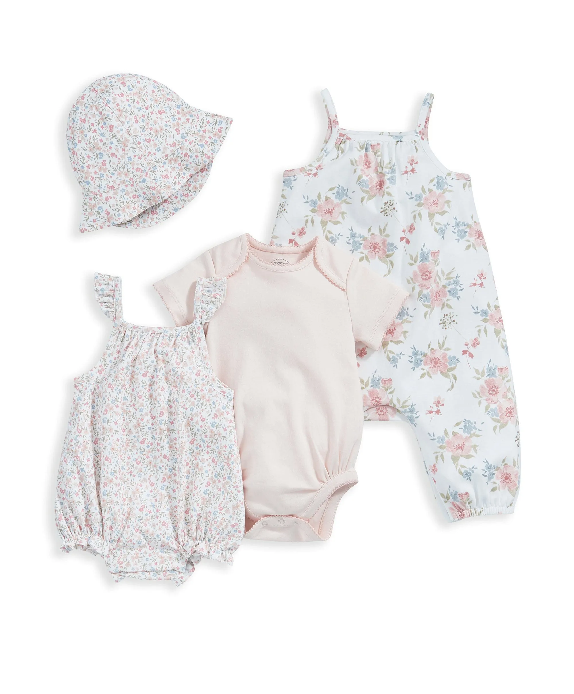 Floral Starter Outfit Set (4 Piece) Babykids Mamas & Papas