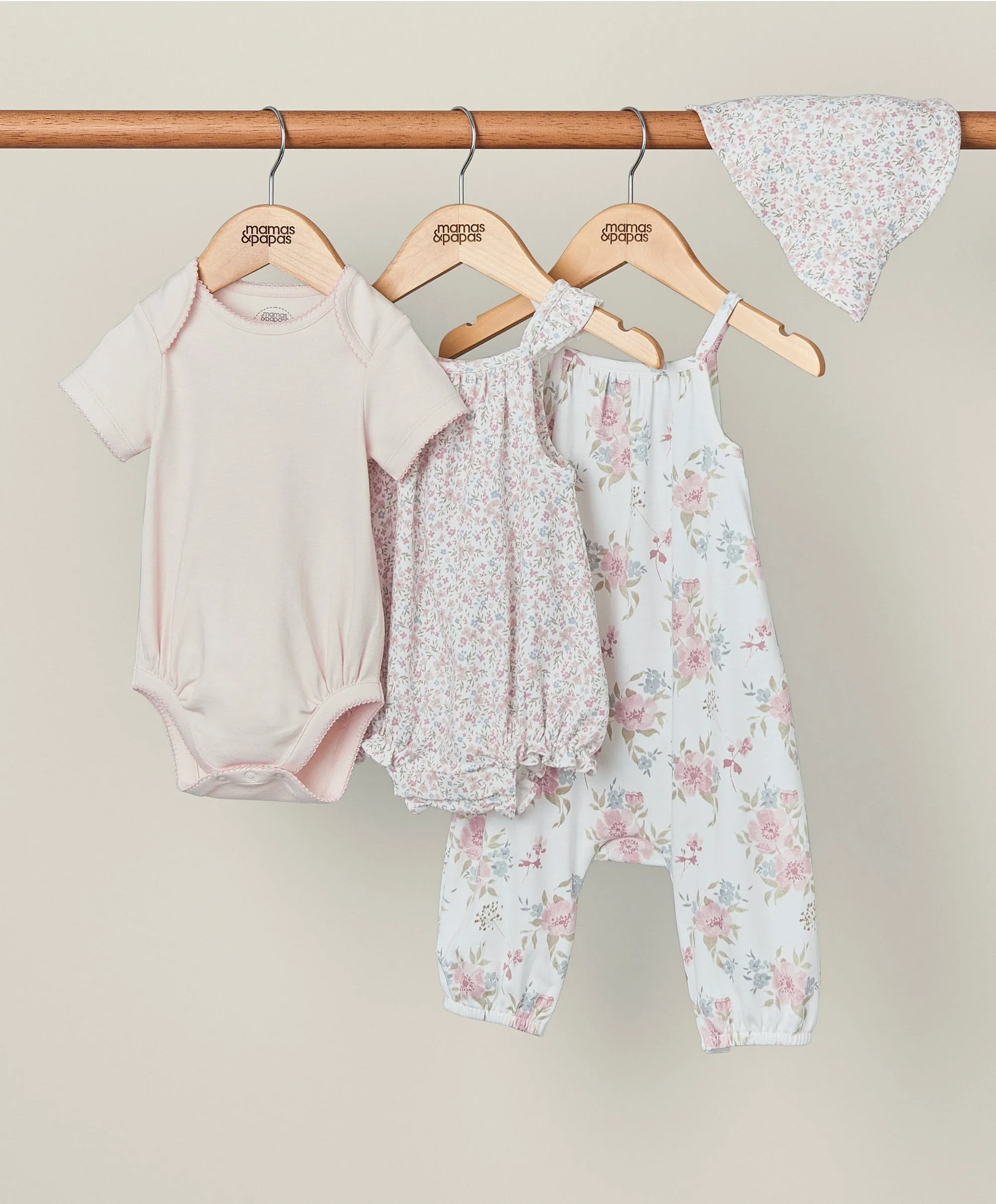 Floral Starter Outfit Set (4 Piece) Babykids Mamas & Papas