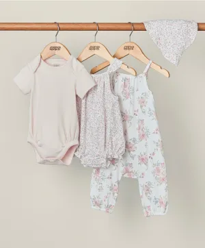 Floral Starter Outfit Set (4 Piece) Babykids Mamas & Papas