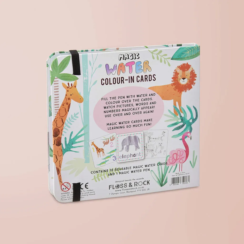 Floss & Rock Magic Colour-In Cards and Magnetic Play Scenes, Jungle