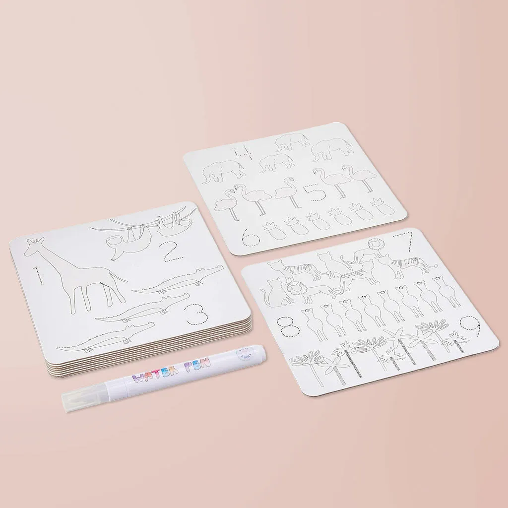 Floss & Rock Magic Colour-In Cards and Magnetic Play Scenes, Jungle