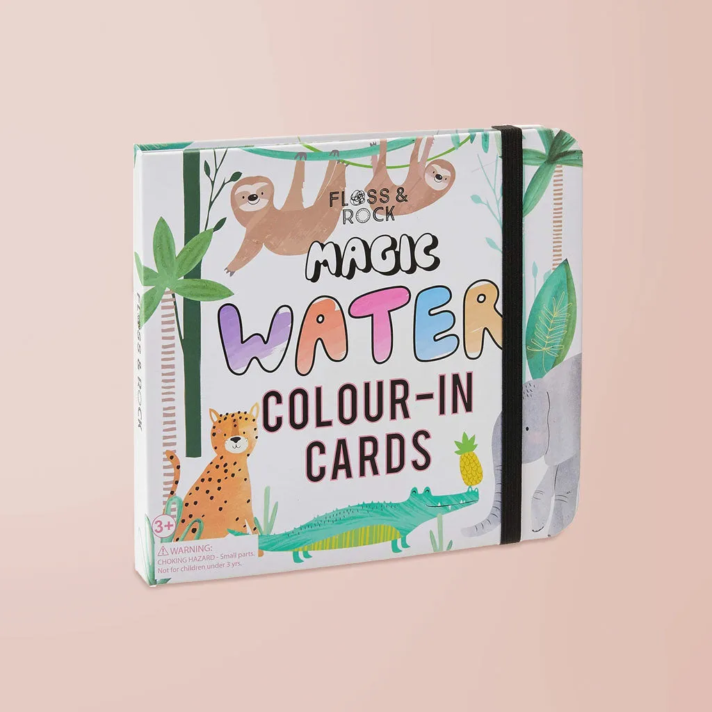 Floss & Rock Magic Colour-In Cards and Magnetic Play Scenes, Jungle