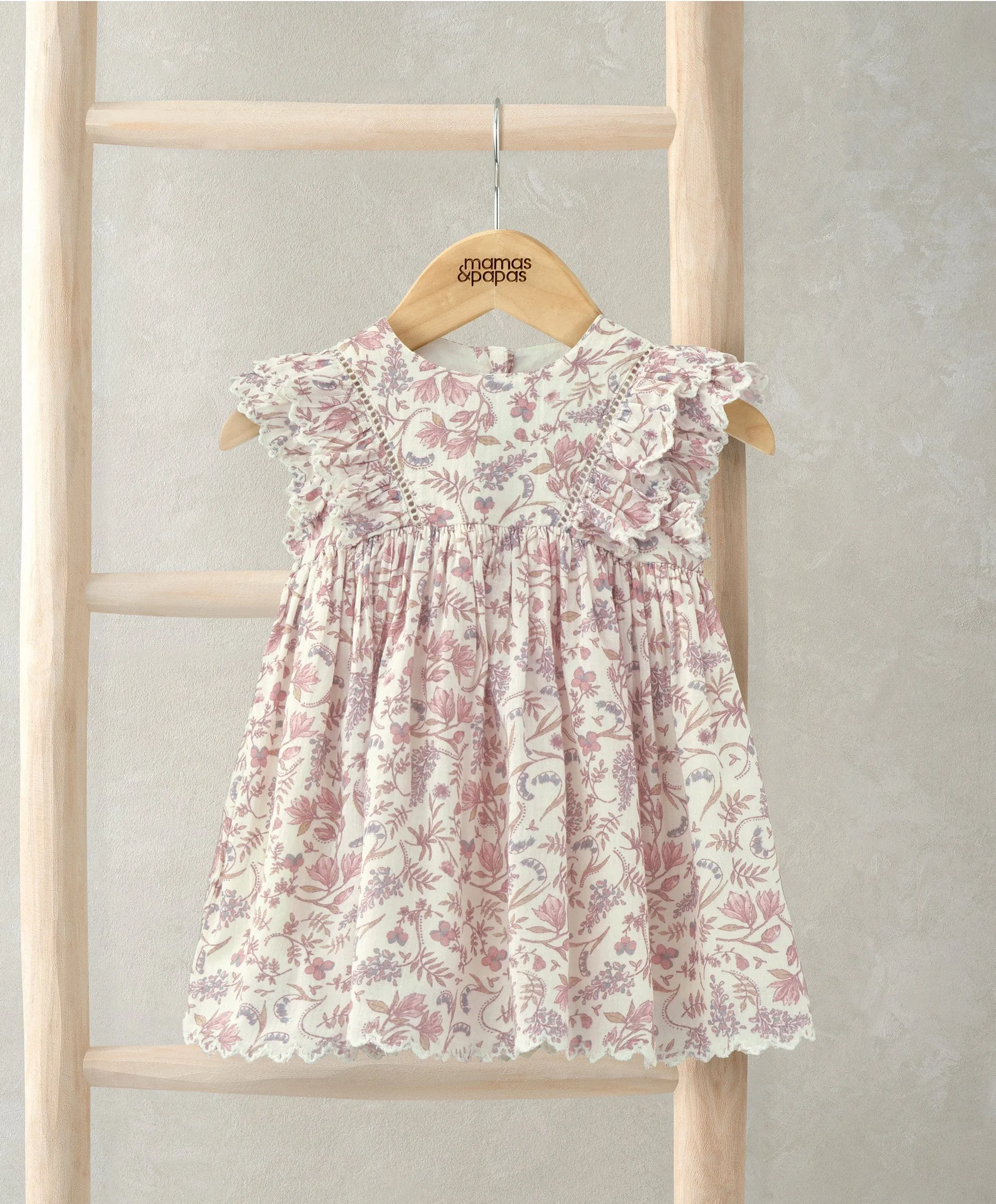 Frill Floral Print Dress Babykids Mamas & Papas