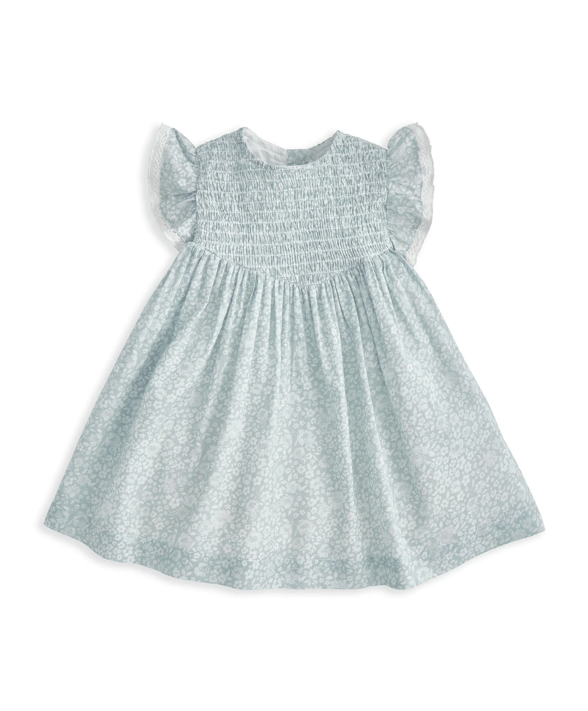 Frill Sleeve Dress - Floral Print