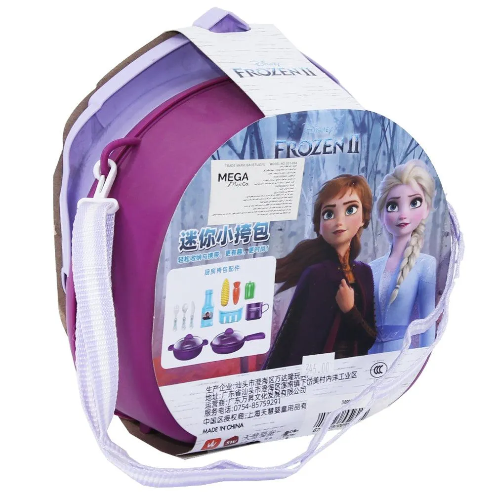Frozen Mini Hand Bag Cooking Set Toy For Girls - Purple