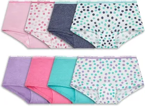 Fruit of the Loom Big Girls Boy Short Briefs - 8 Pack Babykids Fruit of the Loom
