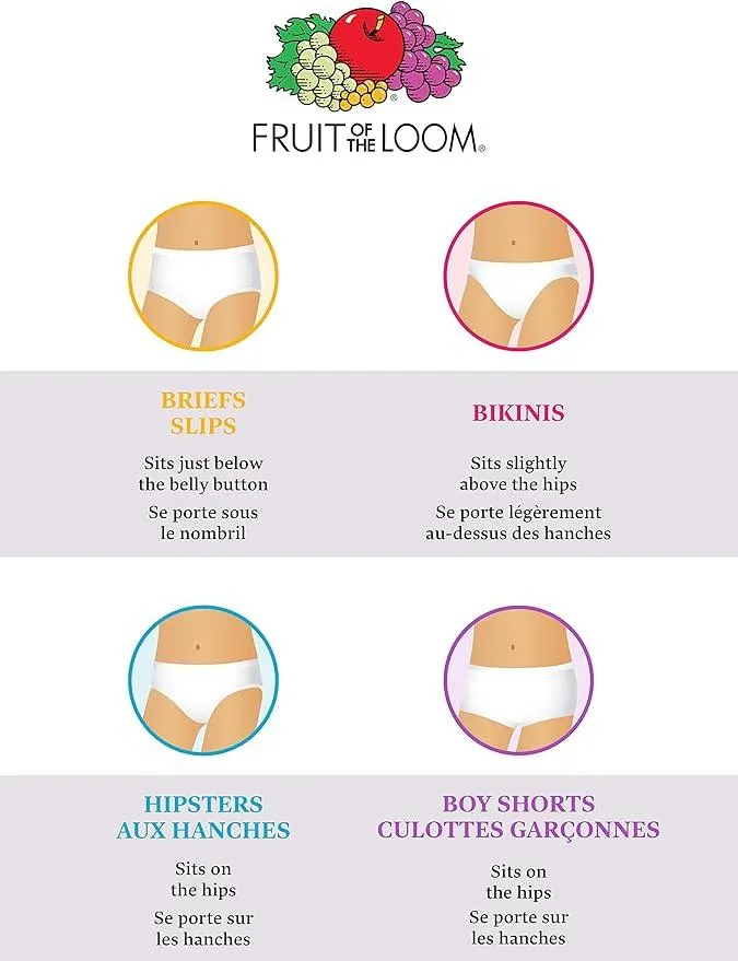 Fruit of the Loom Big Girls Boy Short Briefs - 8 Pack Babykids Fruit of the Loom