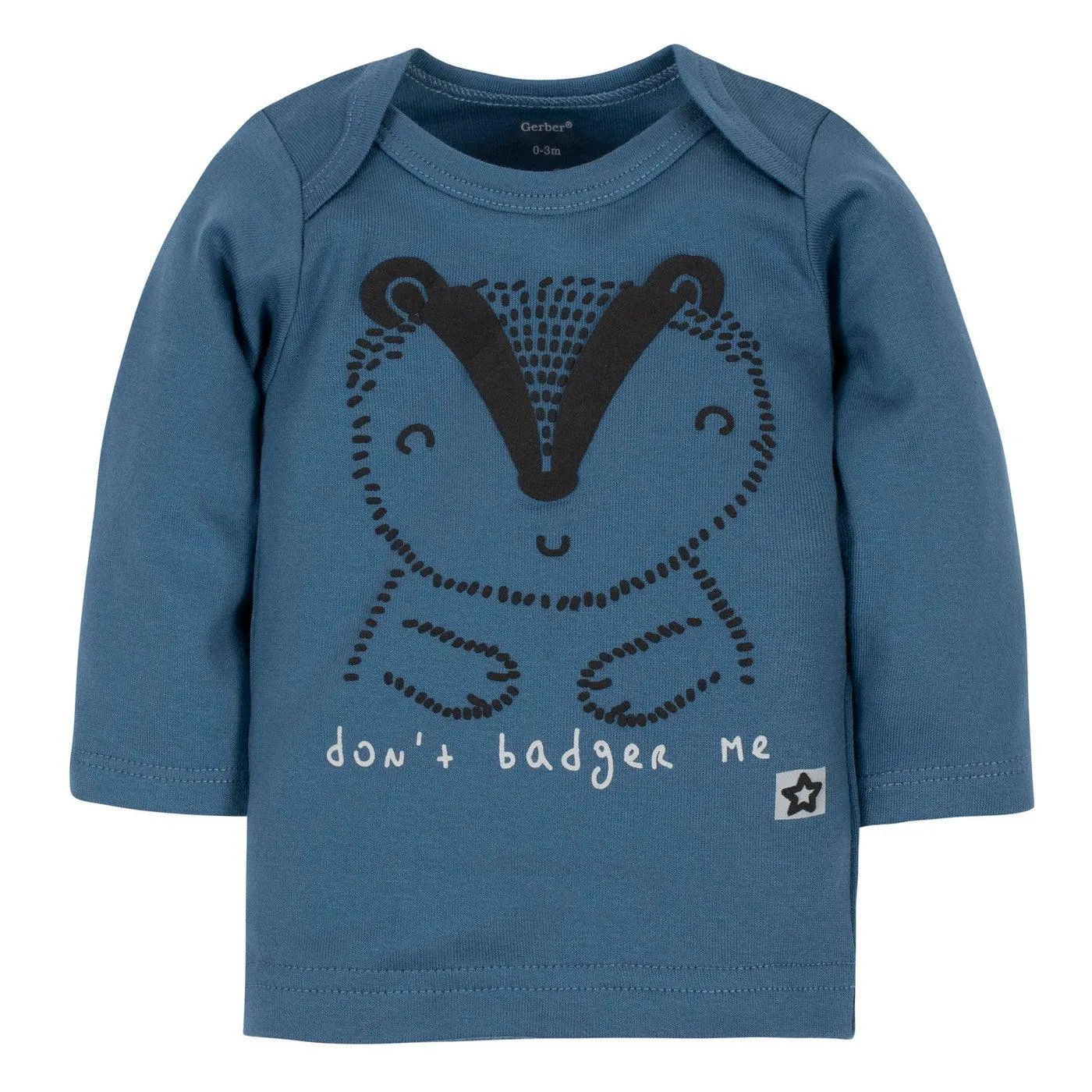 Gerber® 3-Pack Baby Boys Badger Organic Shirt, Footed Pant and Cap Set Babykids Gerber