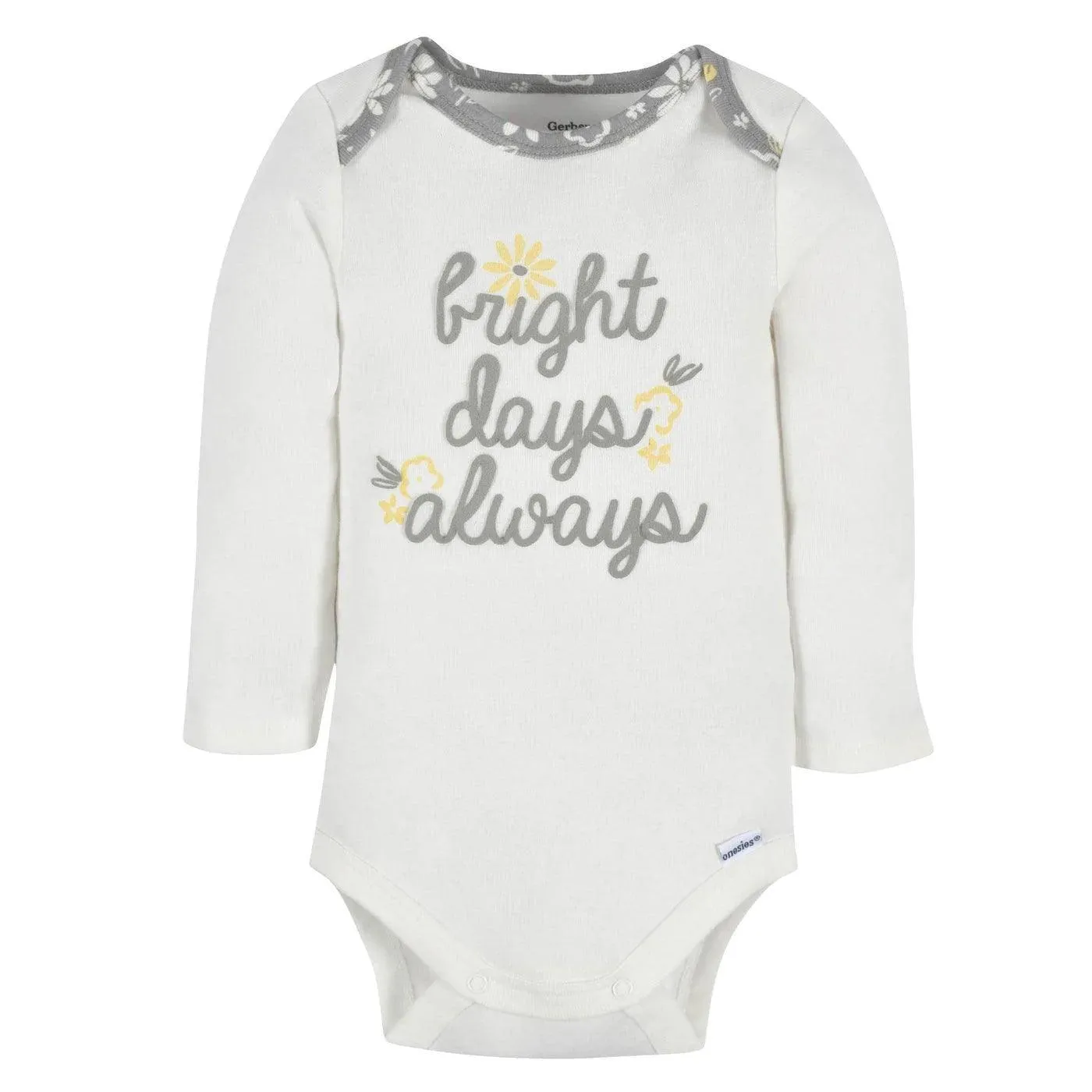 Gerber 3-Piece Baby Girls Happy Onesies®Bodysuits & Pant Set Babykids Gerber