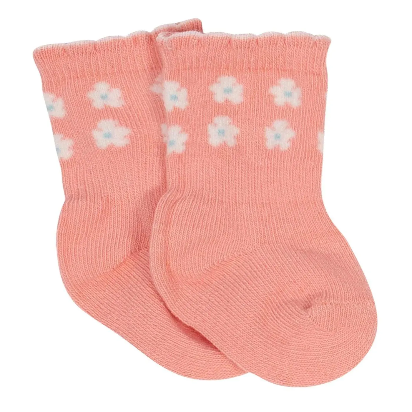 Gerber® 6-Pack Baby Girls Flower Pot Organic Wiggle Proof Socks 12M Babykids Gerber