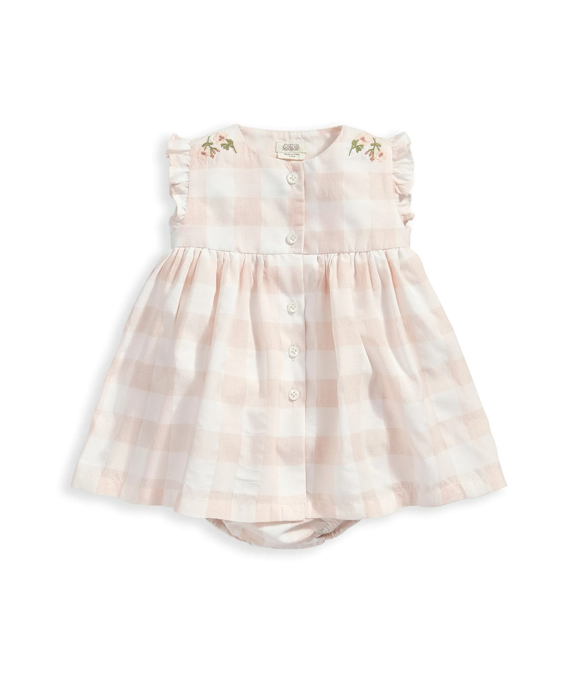 Gingham Sun Dress - Pink