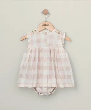 Gingham Sun Dress - Pink