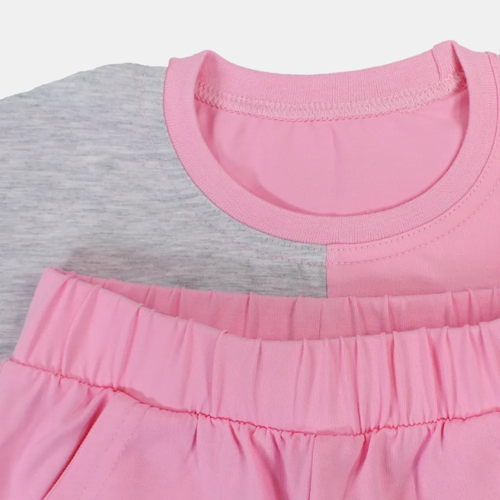 Girls' Barbie Short-Sleeved Pajama Set – Cotton