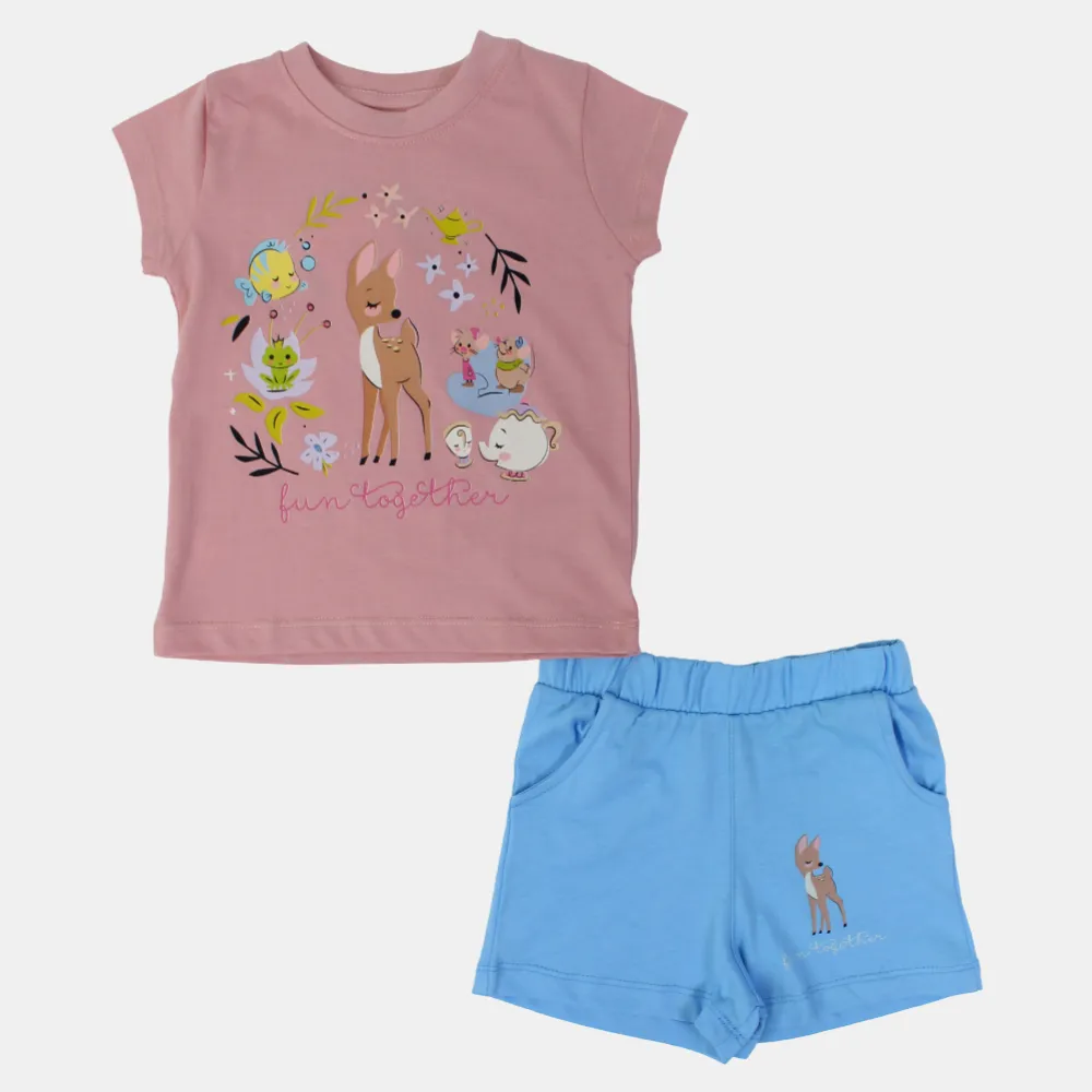 Girls Cotton Pajama Set – Cute Design