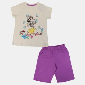 Girls Cotton Pajama Set – Snow White Design