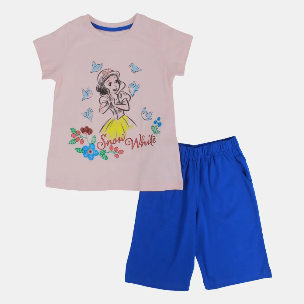 Girls Cotton Pajama Set – Snow White Design