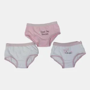 Girls' Cotton Panties – (Pack of 3)