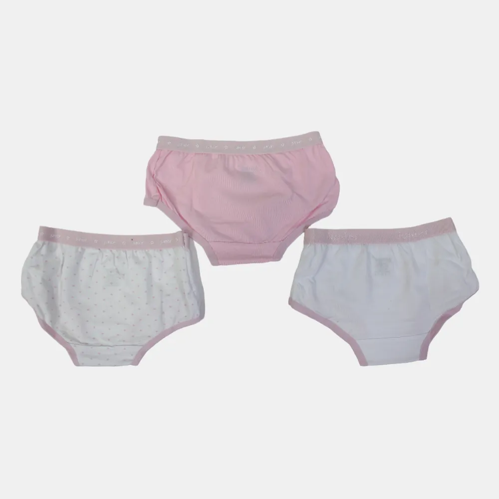 Girls' Cotton Panties – (Pack of 3)