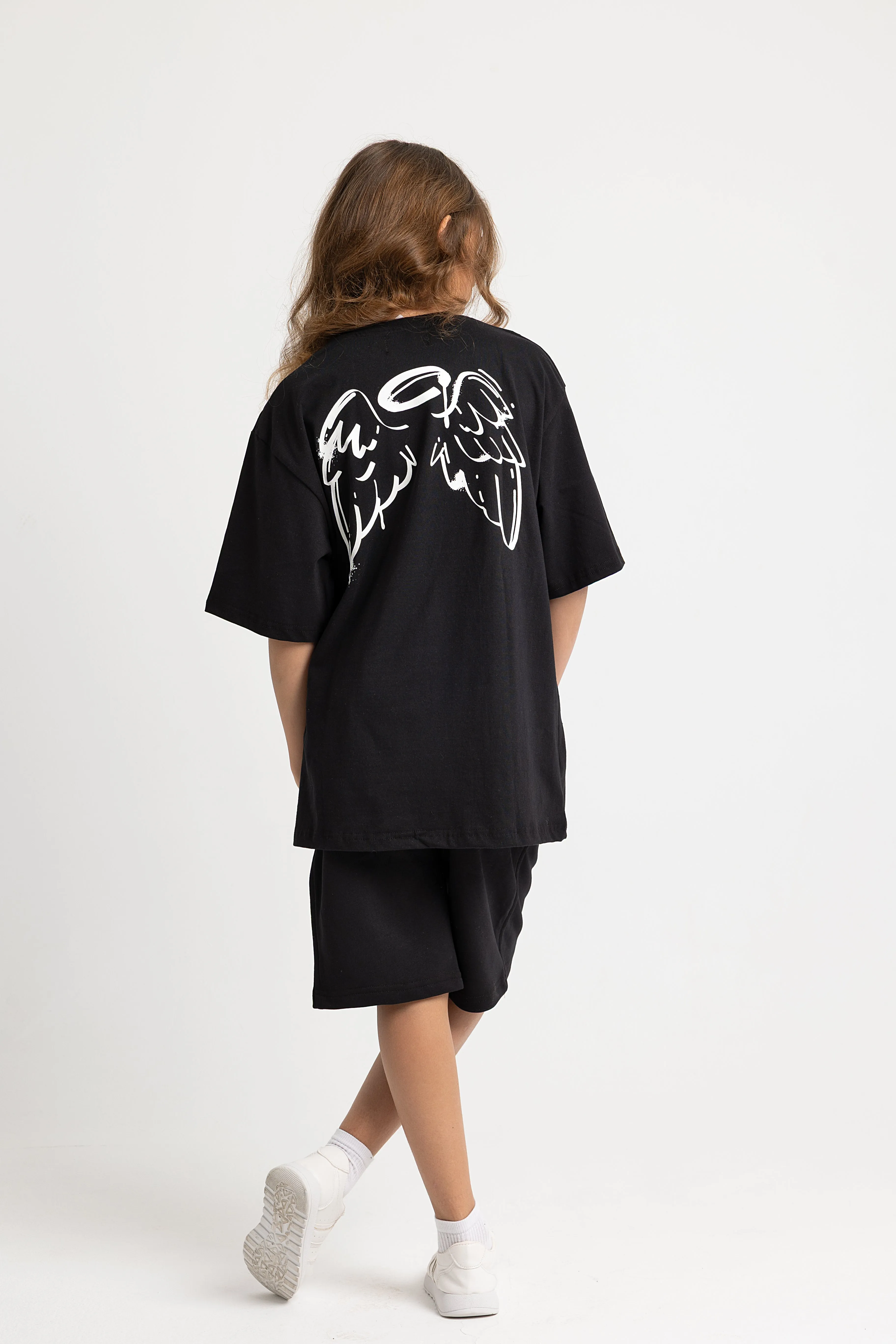 Girls Cotton Set- Black