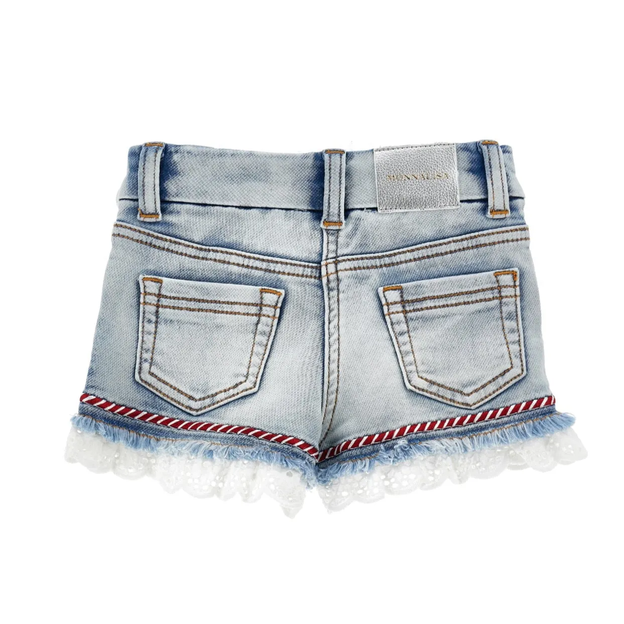 Girls Denim Frill Shorts