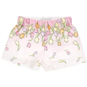 Girls Flower Print Shorts