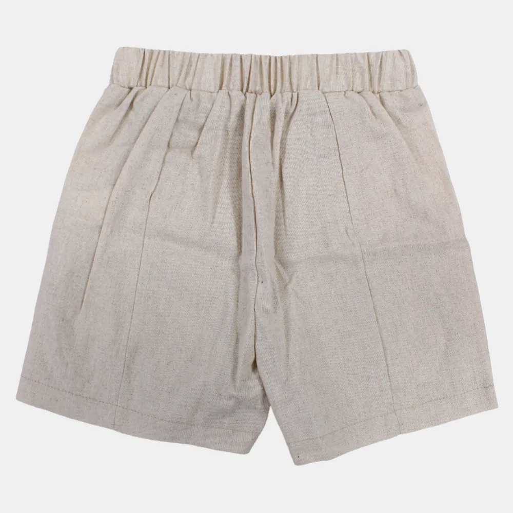 Girls' Linen Shorts – Bow Details