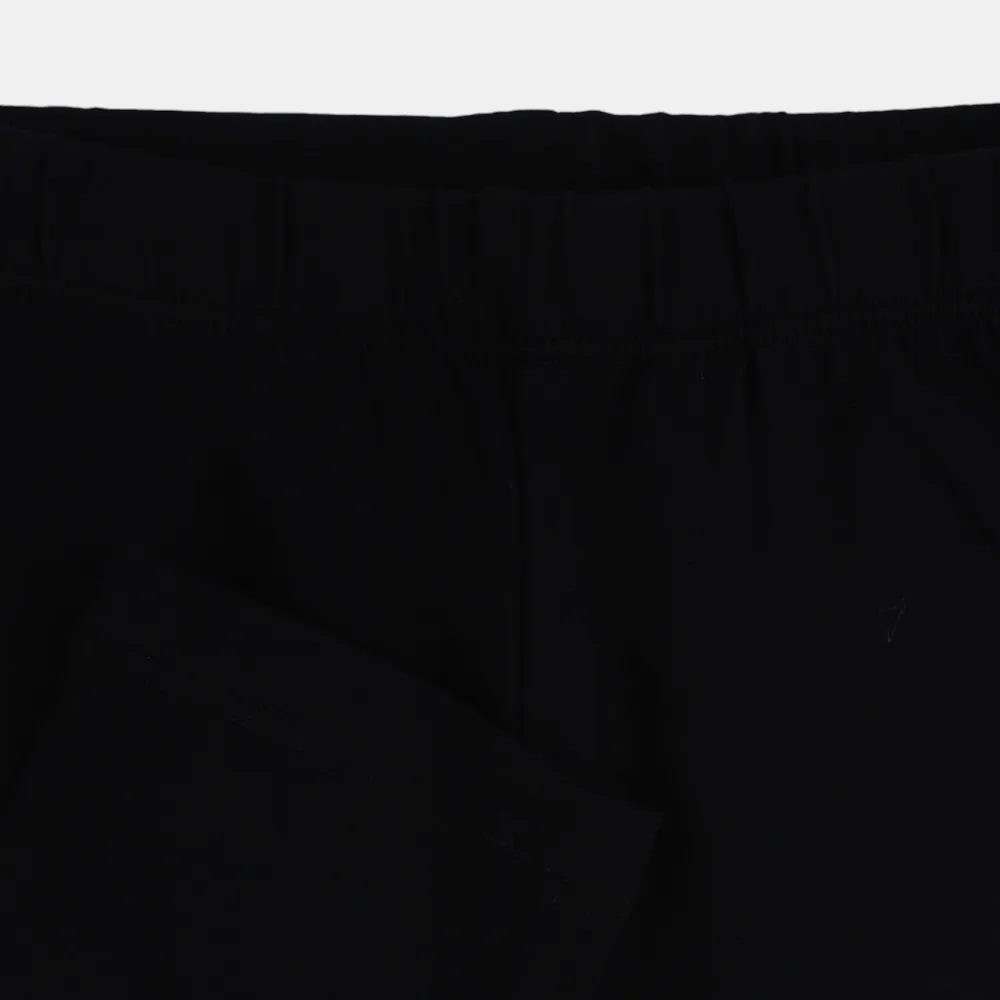 Girls Plain Cotton Leggings