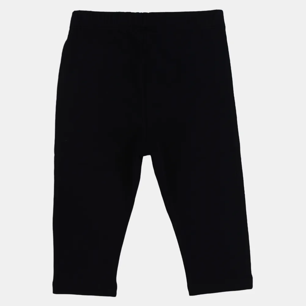 Girls Plain Cotton Leggings