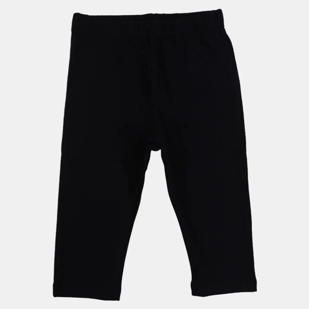 Girls Plain Cotton Leggings