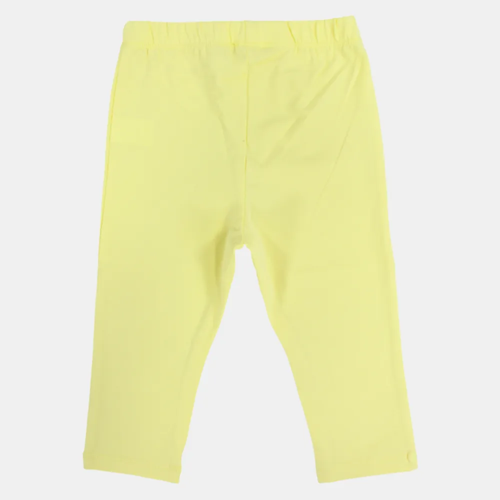 Girls Plain Cotton Leggings