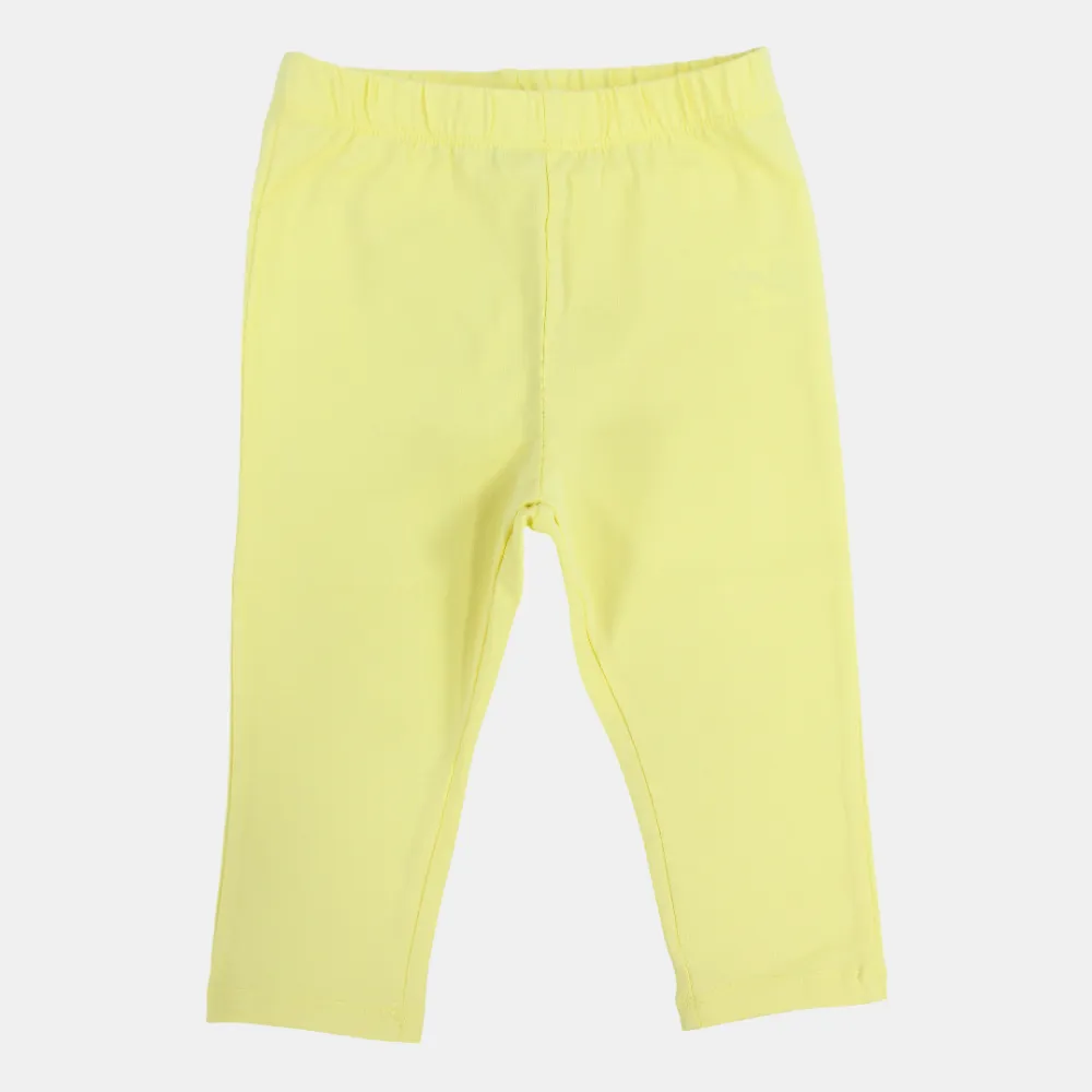 Girls Plain Cotton Leggings