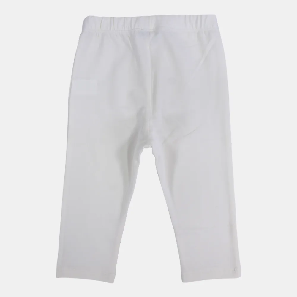 Girls Plain Cotton Leggings