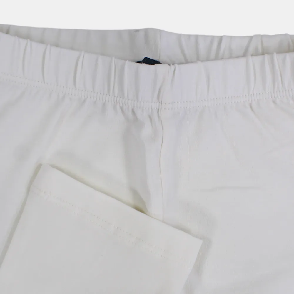 Girls Plain Cotton Leggings