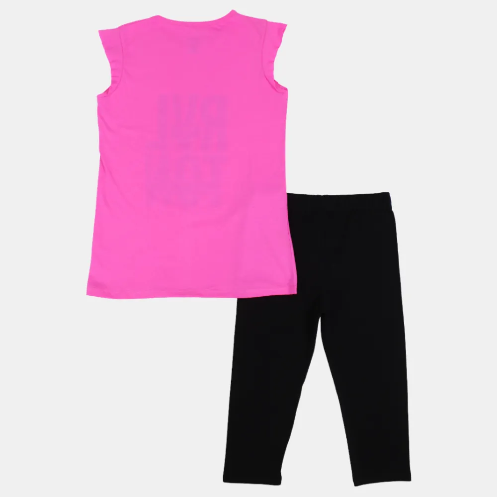 Girls Sleeveless Cotton Pajama Set