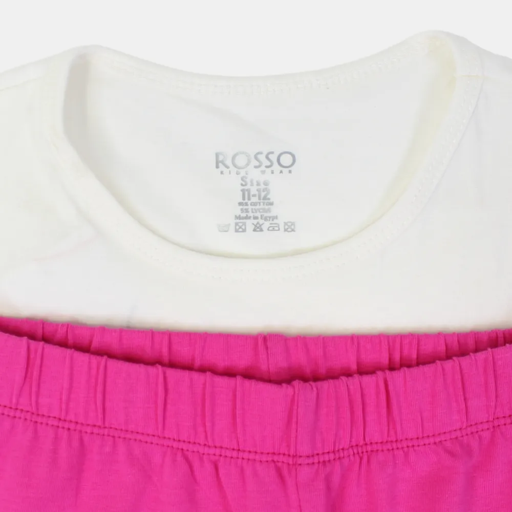 Girls Sleeveless Cotton Pajama Set