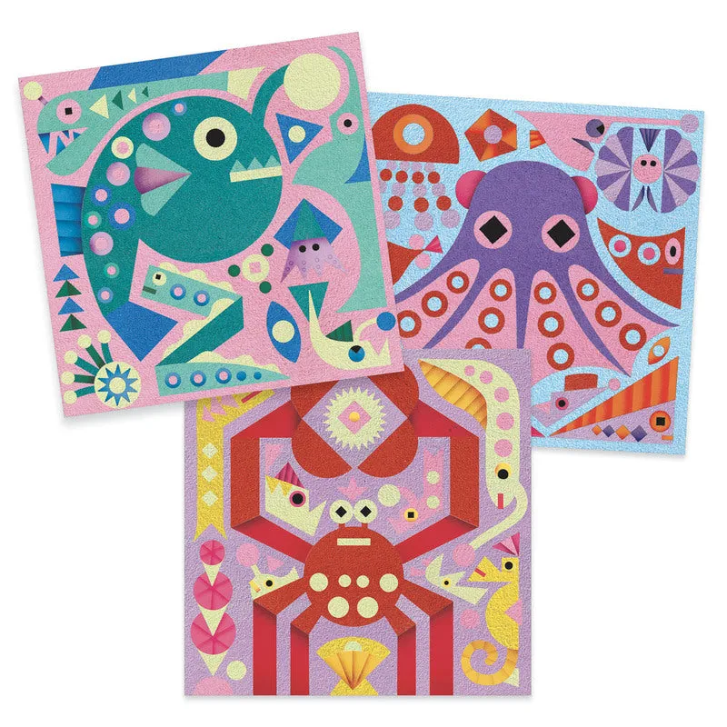 Glow-in-the-dark Coloured Sands Art Kit