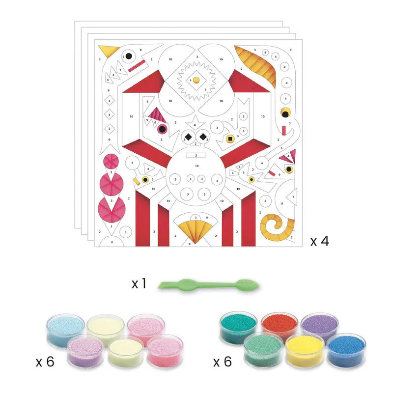 Glow-in-the-dark Coloured Sands Art Kit