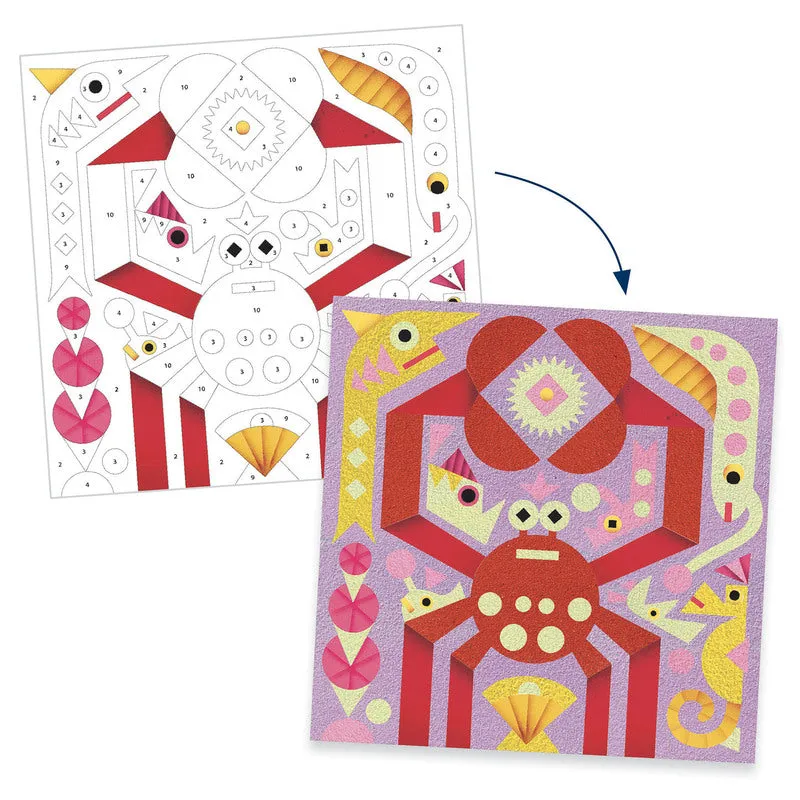 Glow-in-the-dark Coloured Sands Art Kit