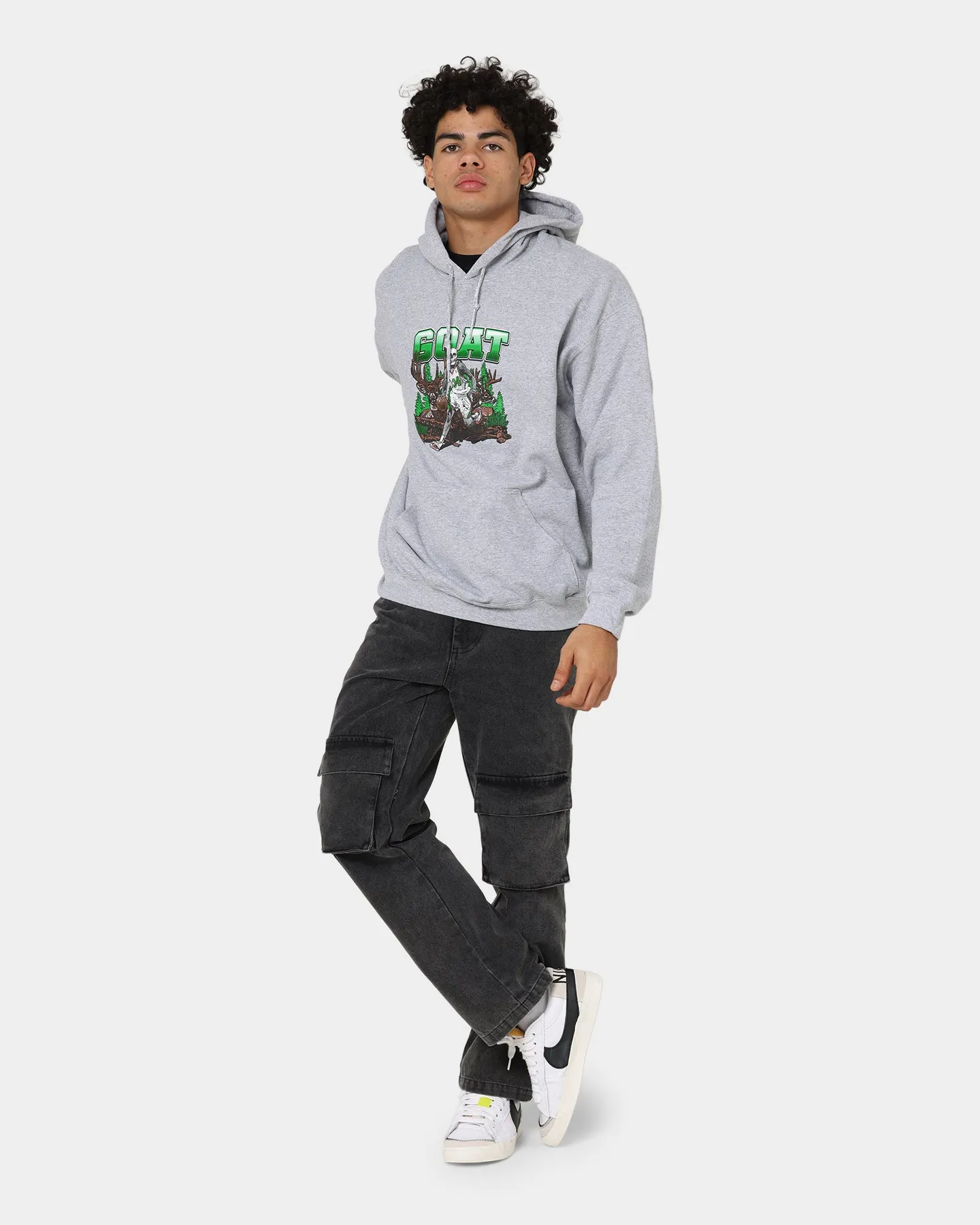 Goat Crew Buck Hunter Hoodie Grey