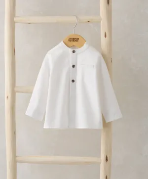 Grandad Collar Shirt - White Babykids Mamas & Papas