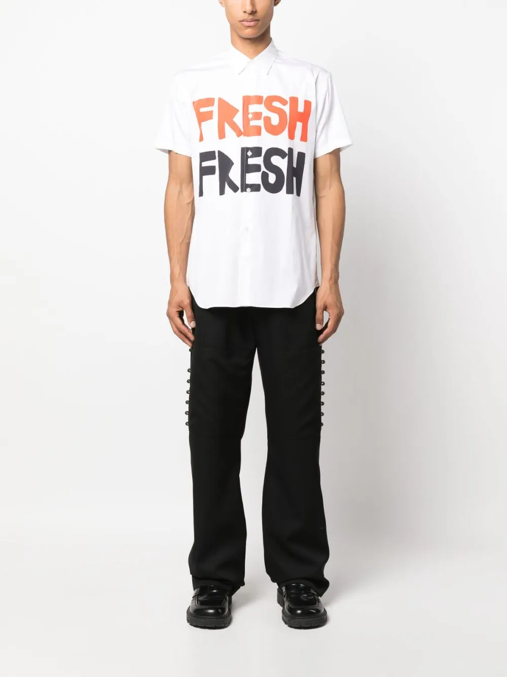 Graphic-Print Cotton Shirt