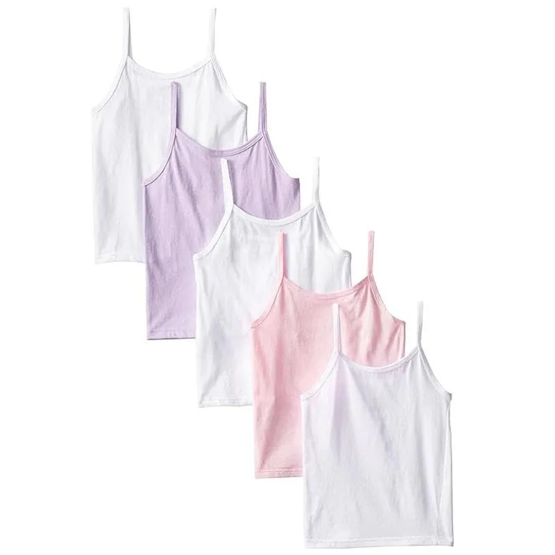 Hanes Girls Super Soft Camisoles - 5pk Babykids Hanes
